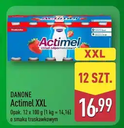 ALDI Actimel XXL DANONE o smaku truskawkowym oferta