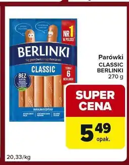 Carrefour Express Parówki CLASSIC BERLINKI oferta