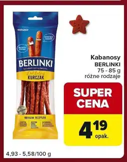 Carrefour Express Kabanosy BERLINKI oferta