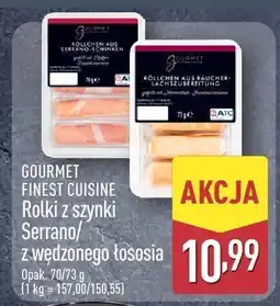 ALDI Rolki z szynki Serrano/z wędzonego łososia Gourmet Finest Cuisine oferta