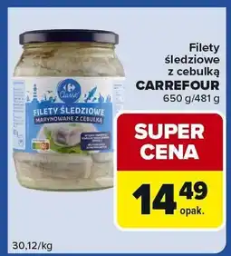 Carrefour Express Filety śledziowe z cebulką CARREFOUR 650 g/481 g oferta