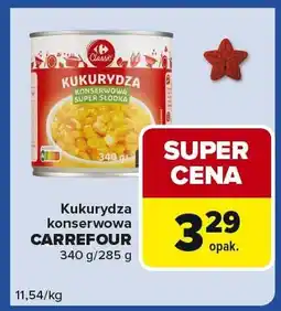 Carrefour Express Kukurydza konserwowa CARREFOUR 340 g/285 g oferta