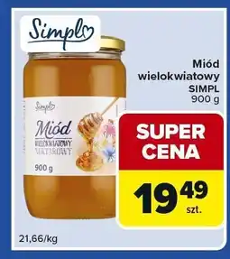 Carrefour Express Miód wielokwiatowy SIMPL 900 g oferta