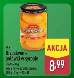 ALDI Brzoskwinie w syropie MK oferta