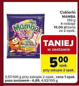 Carrefour Express Cukierki MAMBA 130 g 4 rodzaje oferta