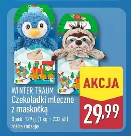 ALDI Czekoladki mleczne z maskotką WINTER TRAUM Czekoladki mleczne z maskotką różne rodzaje oferta