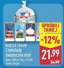 ALDI Czekolady świąteczne mini WINTER TRAUM Czekolady świąteczne mini różne rodzaje oferta
