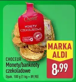 ALDI Monety/banknoty czekoladowe CHOCEUR Monety/banknoty czekoladowe oferta
