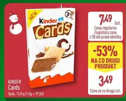 ALDI Wafelek Kinder Cards oferta