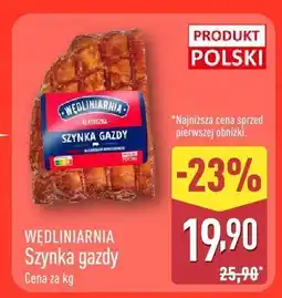 ALDI Szynka WĘDLINIARNIA Szynka gazdy oferta