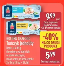 ALDI Tuńczyk GOLDEN SEAFOOD Tuńczyk jednolity oferta