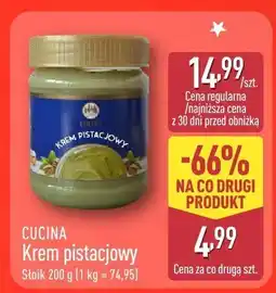 ALDI Krem pistacjowy CUCINA Krem pistacjowy oferta
