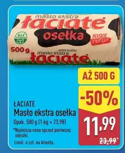 ALDI Masło ekstra osełka Łaciate oferta
