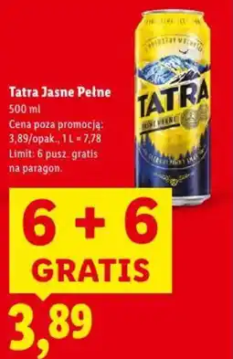 Lidl TATRA Jasne Pełne oferta