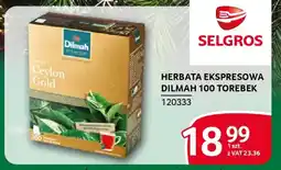 Selgros Herbata ekspresowa dilmah oferta