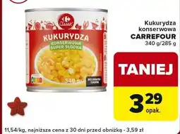 Globi Kukurydza konserwowa CARREFOUR oferta