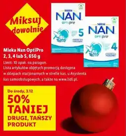 Lidl Mleka Nan OptiPro oferta