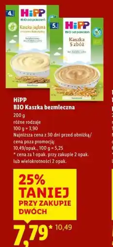 Lidl HIPP BIO Kaszka bezmleczna oferta