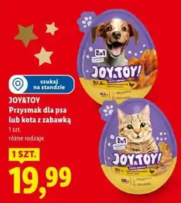 Lidl JOY&TOY Przysmak dla psa lub kota z zabawką oferta