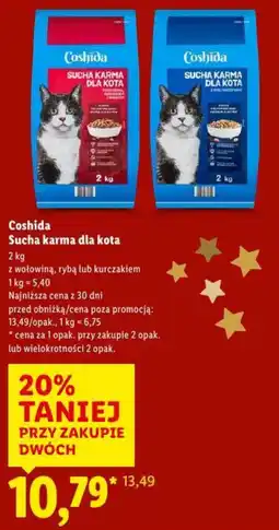Lidl Coshida Sucha karma dla kota oferta