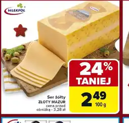 Carrefour Ser żółty ZLOTY MAZUR oferta