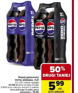 Carrefour Napój gazowany Pepsi, Mirinda, 7UP oferta