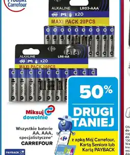 Carrefour Baterie alkaliczne Carrefour oferta