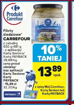 Carrefour Filety śledziowe Carrefour oferta