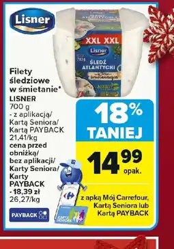 Carrefour Filety śledziowe w śmietanie oferta