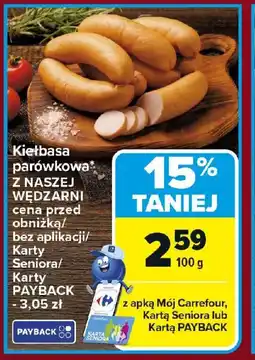 Carrefour Kiełbasa parówkowa oferta