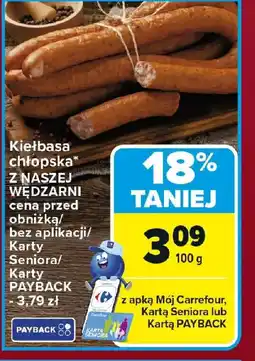 Carrefour Kiełbasa chłopska oferta