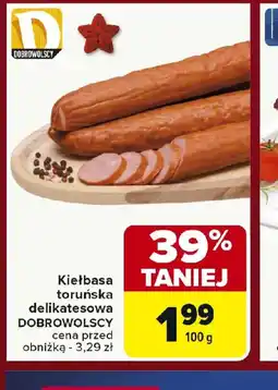 Carrefour Kiełbasa toruńska oferta