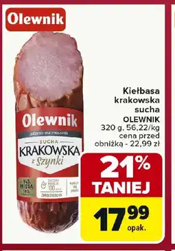 Carrefour Kiełbasa krakowska sucha oferta