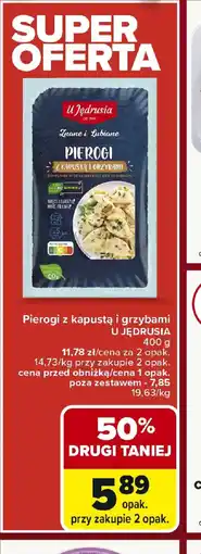 Carrefour Pierogi z kapustą i grzybami oferta