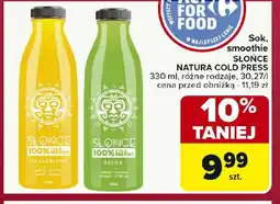 Carrefour Sok, smoothie SLONCE NATURA COLD PRESS oferta