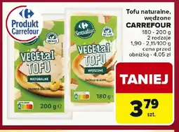 Carrefour Tofu naturalne, wędzone Carrefour oferta
