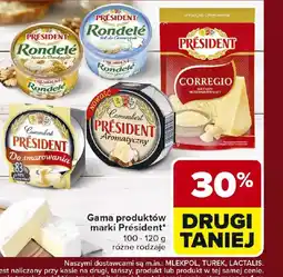 Carrefour Gama produktów marki Président oferta