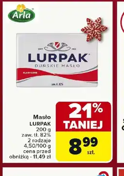 Carrefour Masło LURPAK oferta