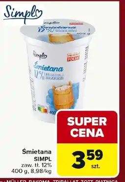 Carrefour Smietana oferta