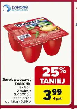 Carrefour Serek owocowy DANONKI oferta