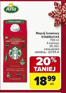 Carrefour Napój kawowy STARBUCSubtitle: White Chocolate Mocha, 3 rodzaje oferta
