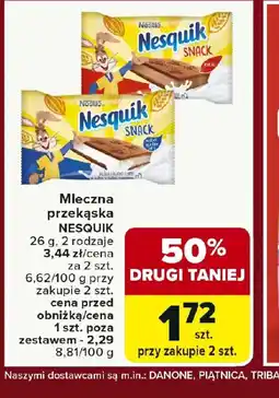 Carrefour Mleczna przekąska NESQUIK oferta