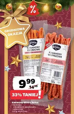 Netto Kabanosy wieprzowe Mistrz Rohus oferta