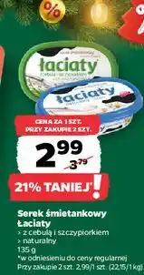 Netto Serek śmietankowy z cebulą i szczypiorkiem Łaciaty oferta