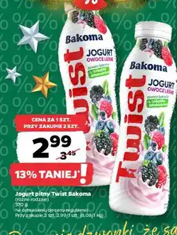 Netto Jogurt owoce leśne Bakoma Twist oferta