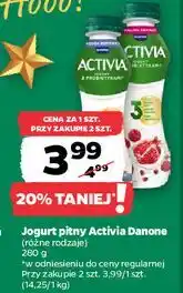 Netto Jogurt jagoda-borówka amerykańska Danone Activia oferta