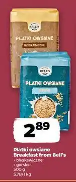 Netto Płatki owsiane górskie Bell's oferta