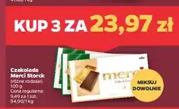 Netto Czekolada mleczna z kawałkami orzechów i migdałami Storck Merci oferta