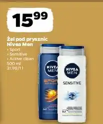 Netto Żel pod prysznic Nivea Men Active Clean oferta