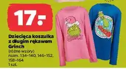 Netto Koszulka dziecięca z długim rękawem grinch 158-164 oferta